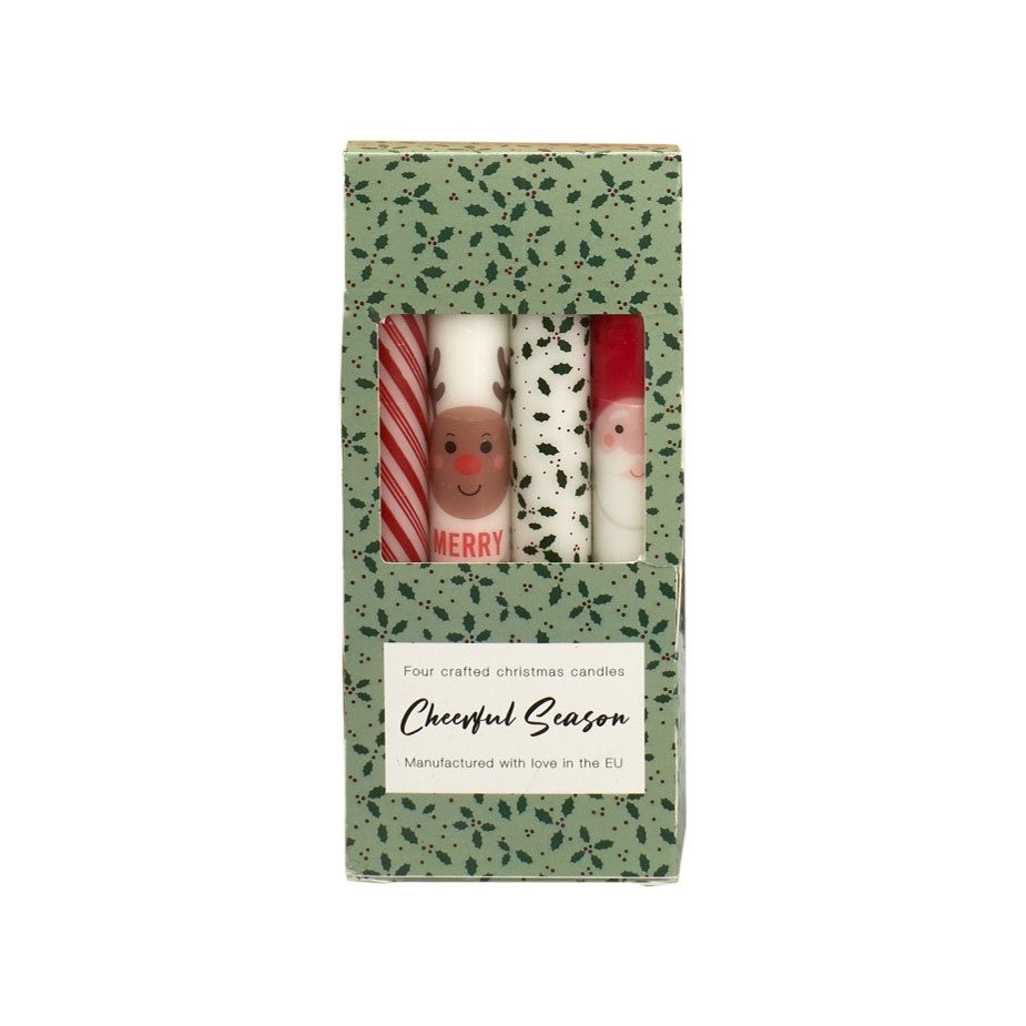 Christmas Tapers Set of 4