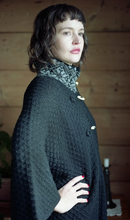 Load image into Gallery viewer, Birgit Wool Poncho w/Wooden Toggles
