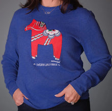 Load image into Gallery viewer, Dala Horse Long Sleeve T-Shirt Women&#39;s
