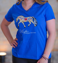 Load image into Gallery viewer, Fjord Horse V-Neck T-Shirt Women&#39;s
