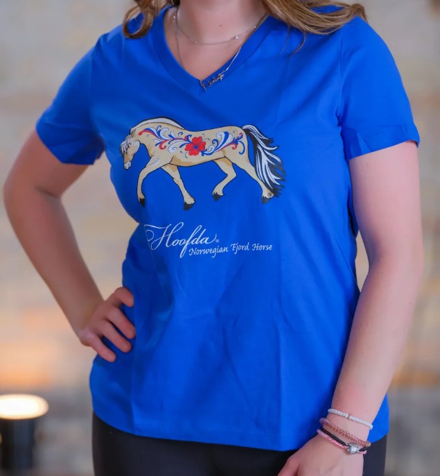 Fjord Horse V-Neck T-Shirt Women's