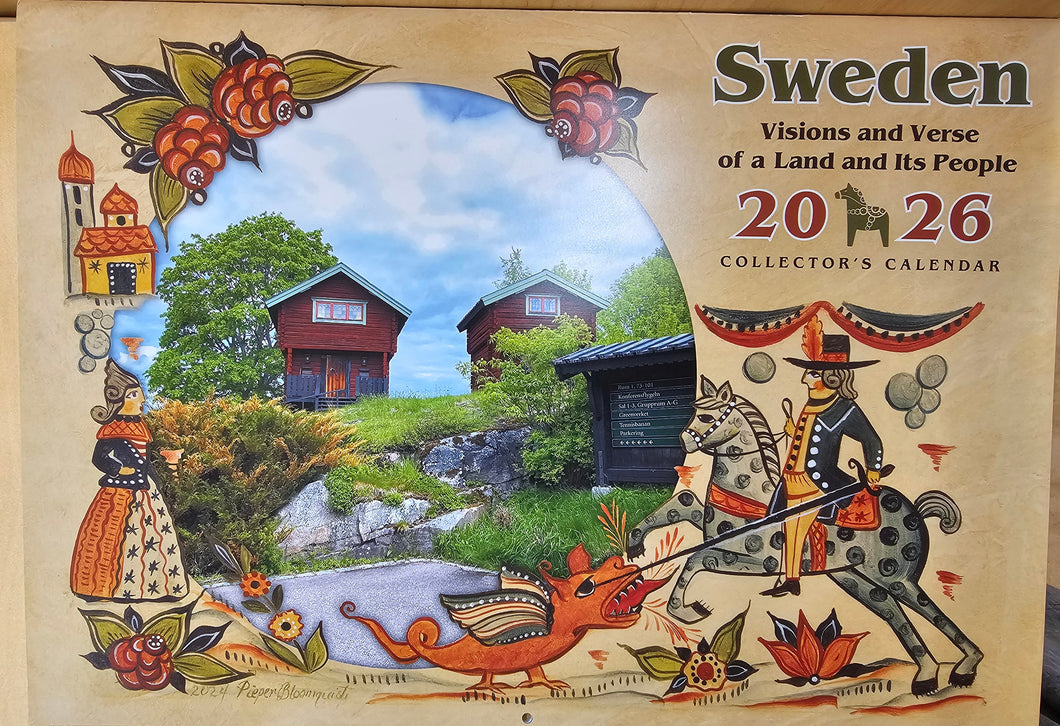 2026 Calendar Sweden Visions & Verse