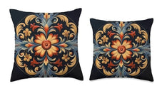Load image into Gallery viewer, Throw Pillow - Rosemaling
