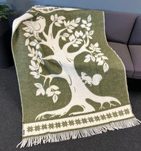 Load image into Gallery viewer, Woolen Blanket - Tree of Life (Yggdrasil)
