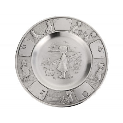 Pewter Baby Plate - Grete Plate