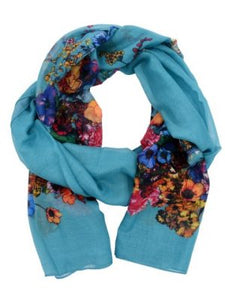 Lightweight Scarves Floral - Color Options