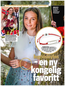 Ingridsløyfen - Lapel Ribbon w/Silver Clip