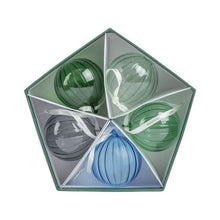 Load image into Gallery viewer, Hadeland Ornaments - Shades of Green Set of 5
