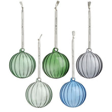 Load image into Gallery viewer, Hadeland Ornaments - Shades of Green Set of 5
