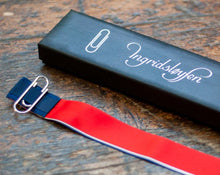 Load image into Gallery viewer, Ingridsløyfen - Lapel Ribbon w/Silver Clip
